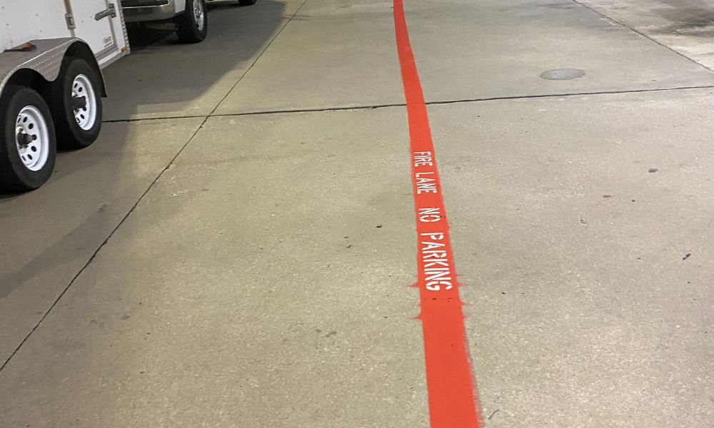 What Are the Fire Lane Marking Requirements in Texas?