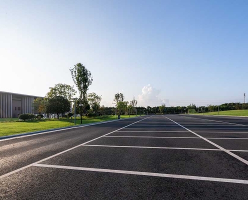 asphalt parking lot