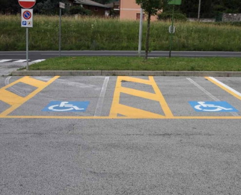 parking lot signage