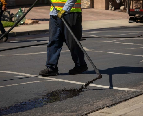 seal-coated asphalt