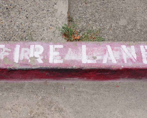 faded fire lanes
