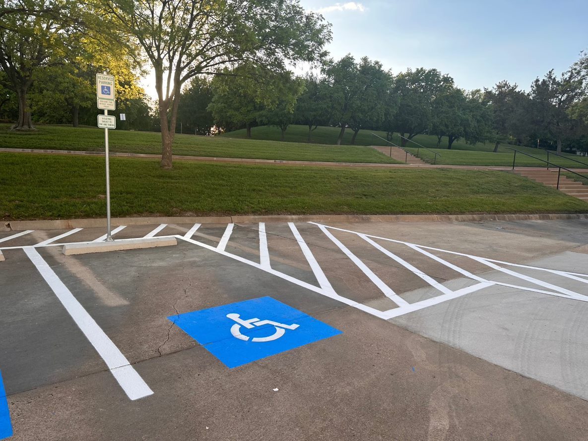 ADA-Compliant Parking Lot Striping